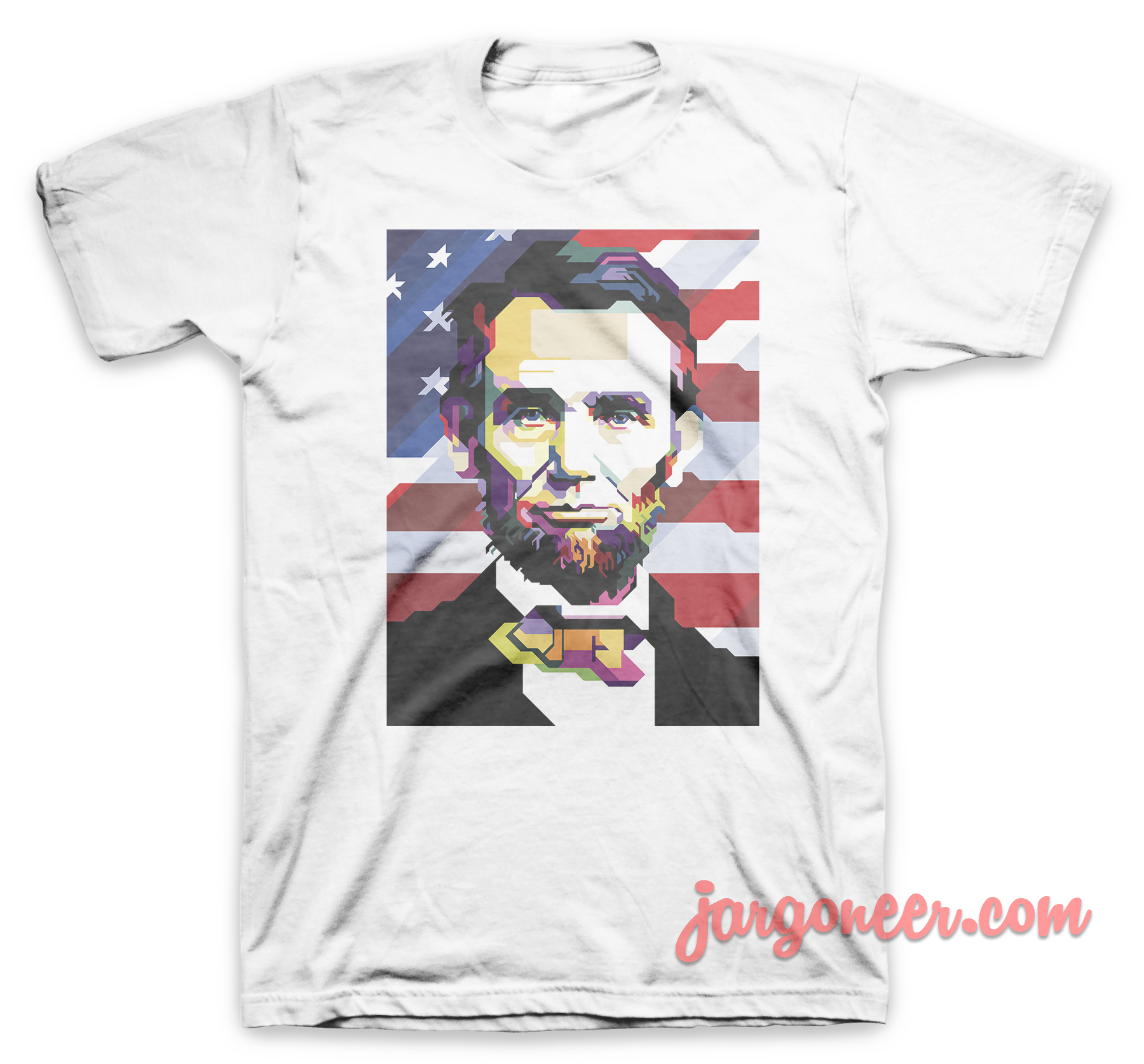 Abe Lincoln White T Shirt - Shop Unique Graphic Cool Shirt Designs