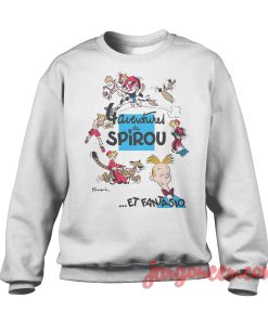 Adventure De Spirou Et Fantasio Crewneck Sweatshirt