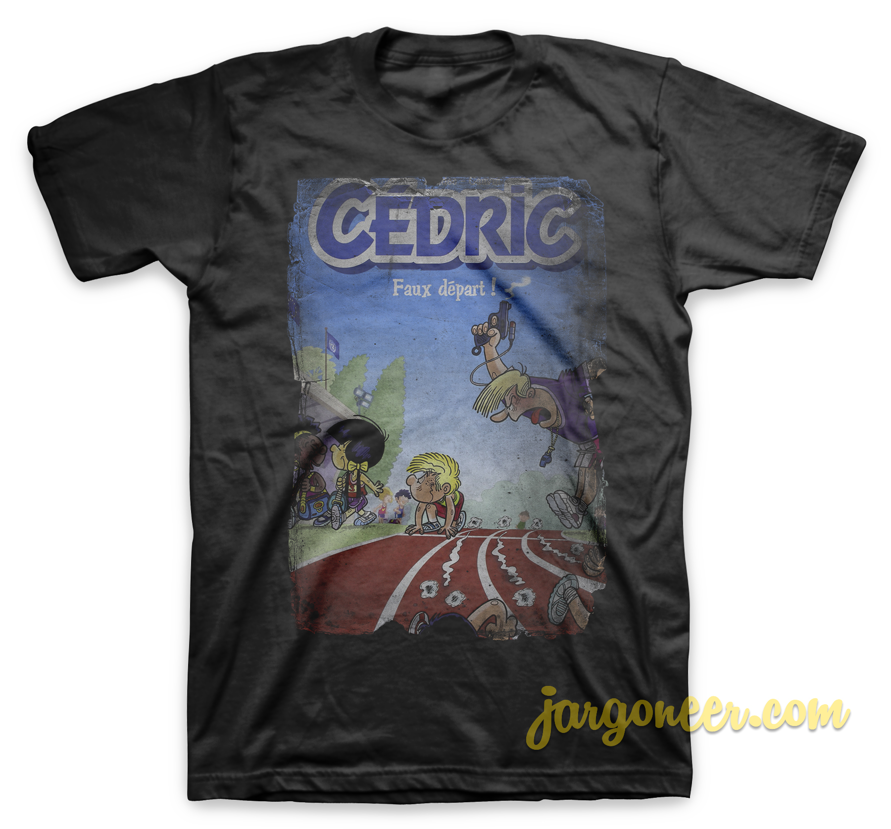 Cedric Faux Depart Black T Shirt - Shop Unique Graphic Cool Shirt Designs