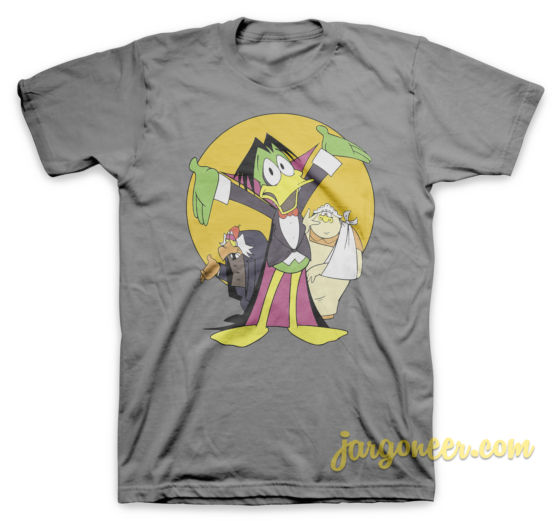 Count Duckula Gray T Shirt - Shop Unique Graphic Cool Shirt Designs