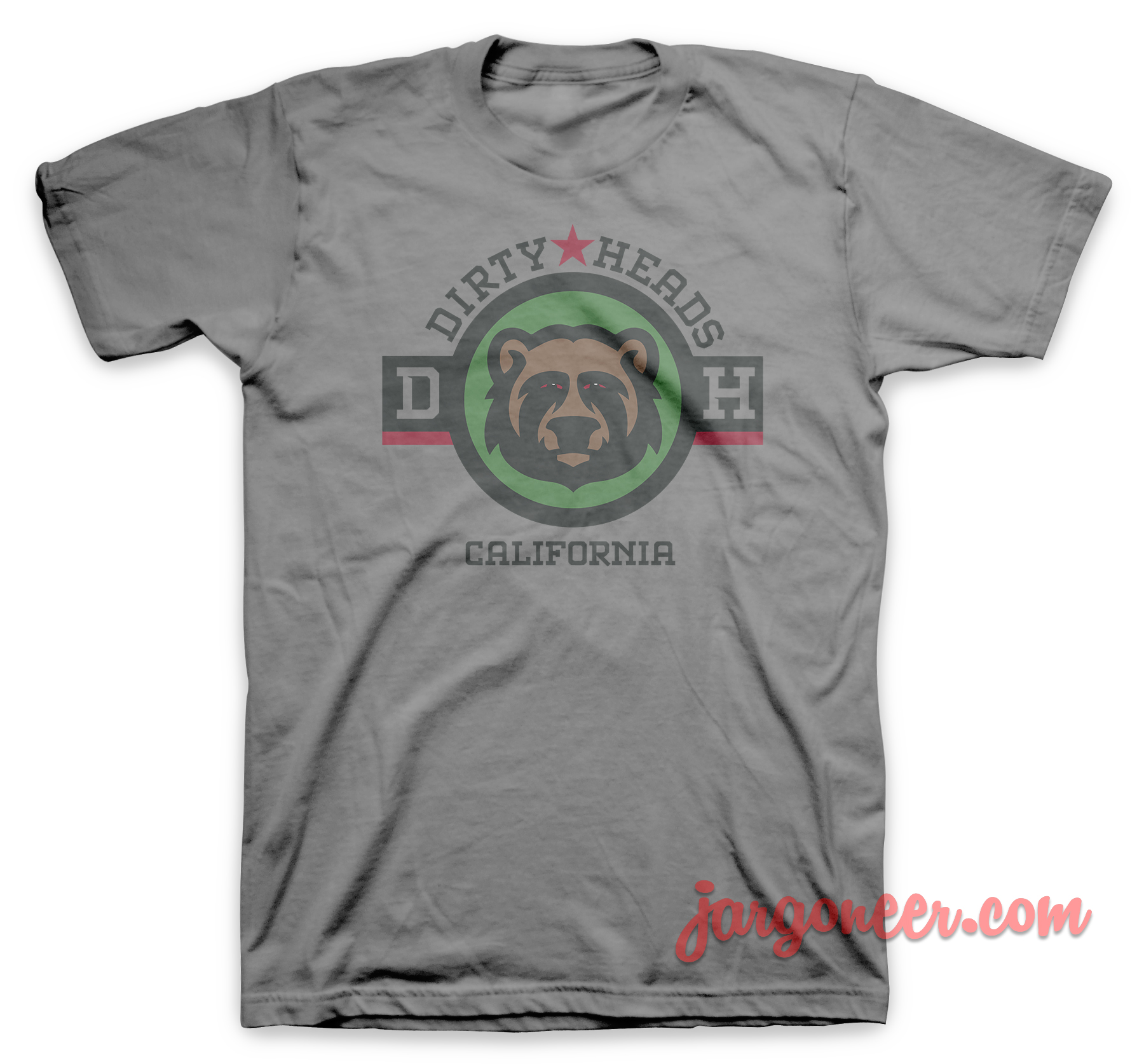 Dirty Heads California Gray T Shirt - Shop Unique Graphic Cool Shirt Designs