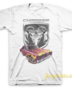 Dodge Charger White T Shirt 247x300 - Shop Unique Graphic Cool Shirt Designs
