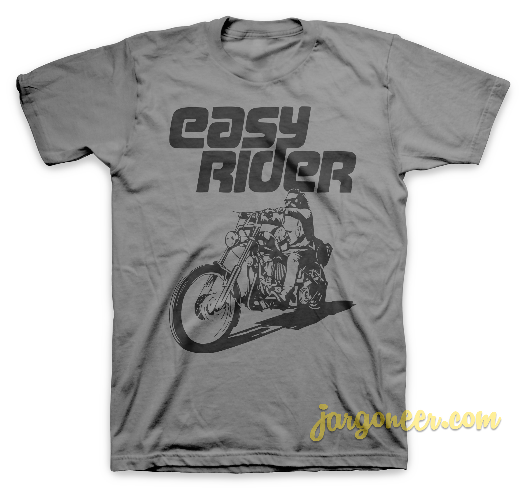 Easy Rider Gray T Shirt - Shop Unique Graphic Cool Shirt Designs