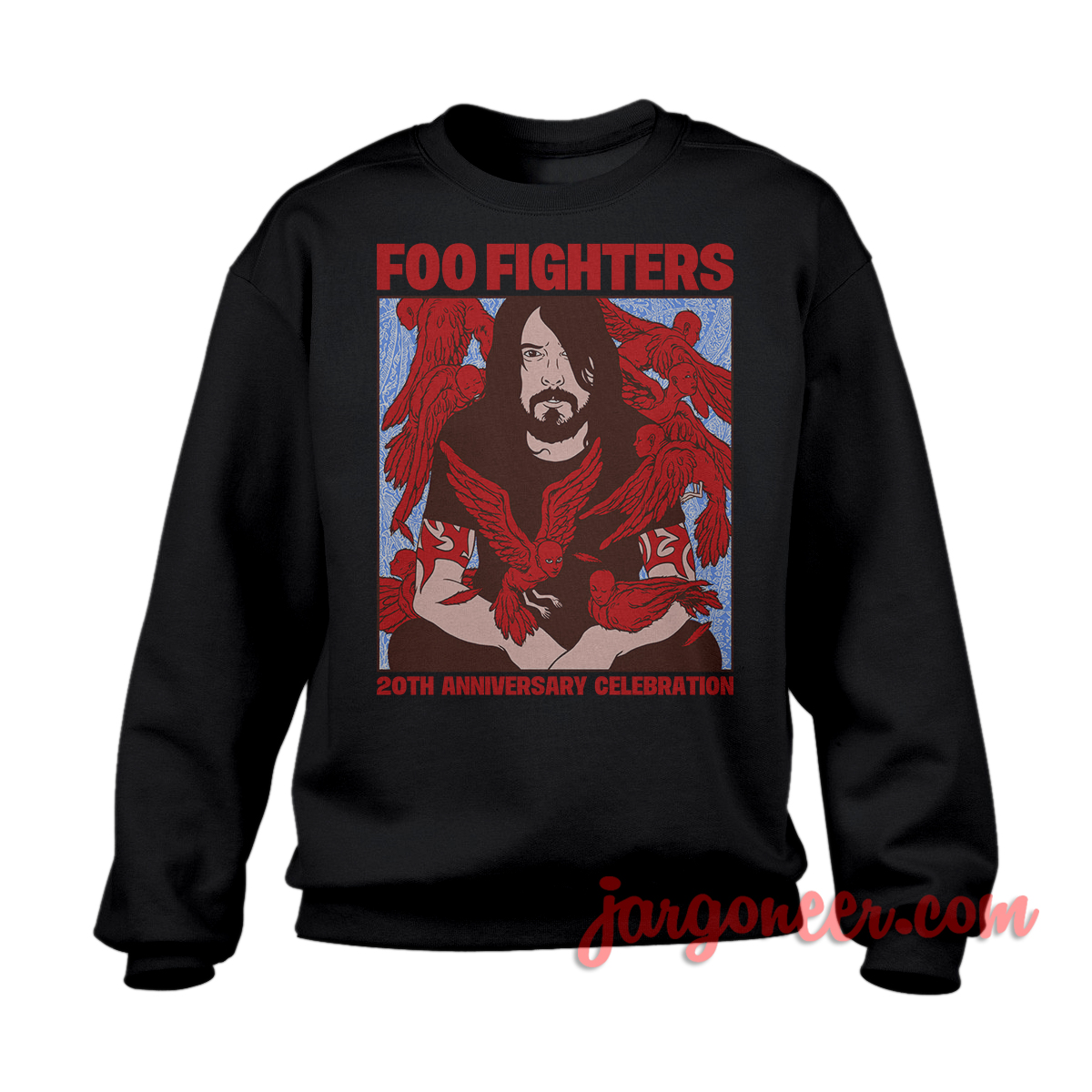 Foo Fighters 20th Anniversary Celebration Black SS - Shop Unique Graphic Cool Shirt Designs