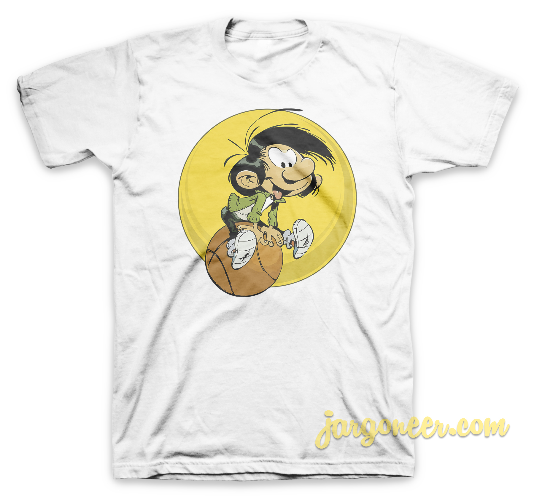 Guust Jumpin Ball White T Shirt - Shop Unique Graphic Cool Shirt Designs
