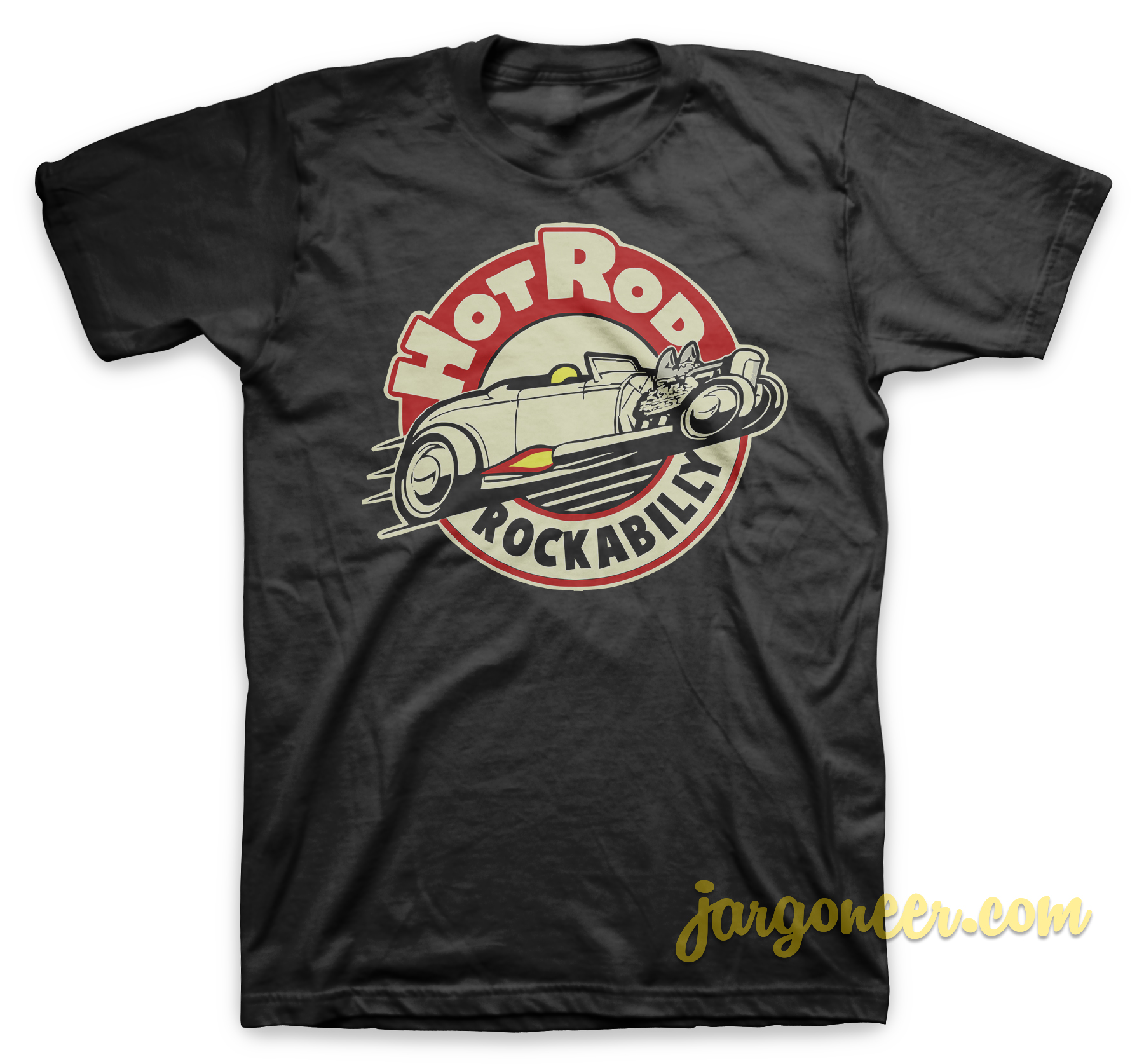 Hotrod Rockabilly 2 Black T Shirt - Shop Unique Graphic Cool Shirt Designs