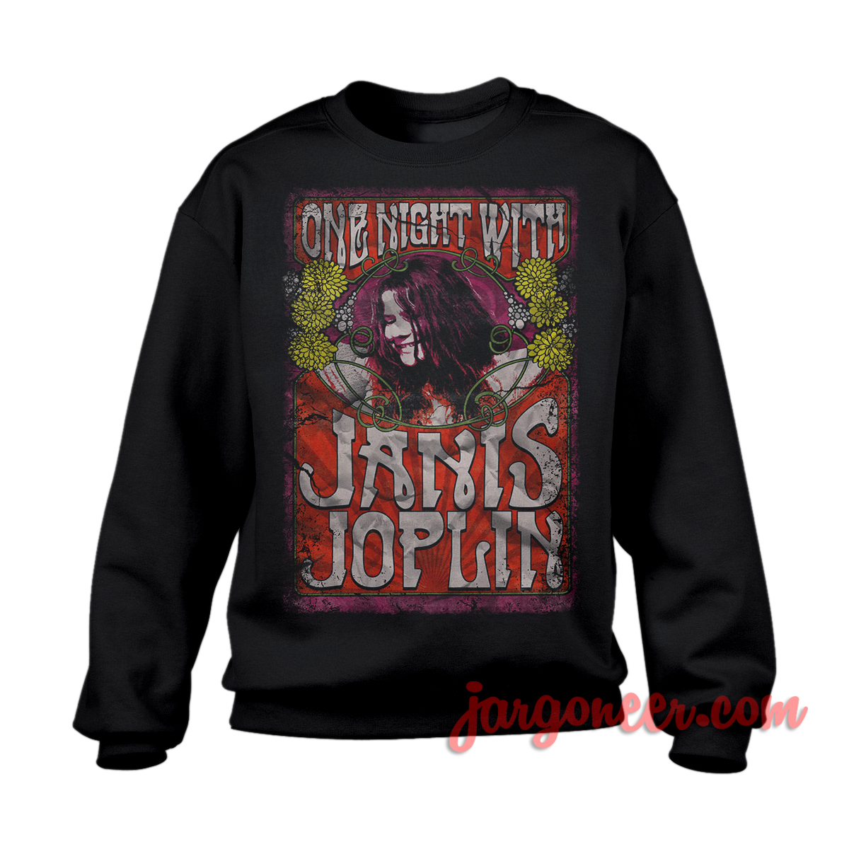Janis Joplin One Night With Black SS - Shop Unique Graphic Cool Shirt Designs