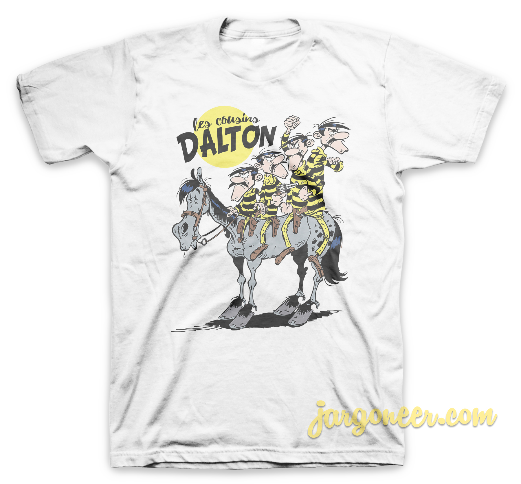 Les Cousins Dalton White T Shirt - Shop Unique Graphic Cool Shirt Designs