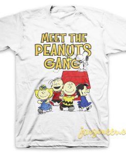 Meet The Peanuts Gang White T Shirt 247x300 - Shop Unique Graphic Cool Shirt Designs