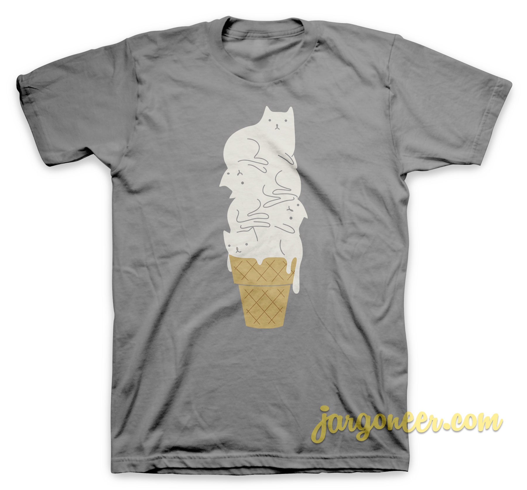 Meowlting Gray T Shirt - Shop Unique Graphic Cool Shirt Designs