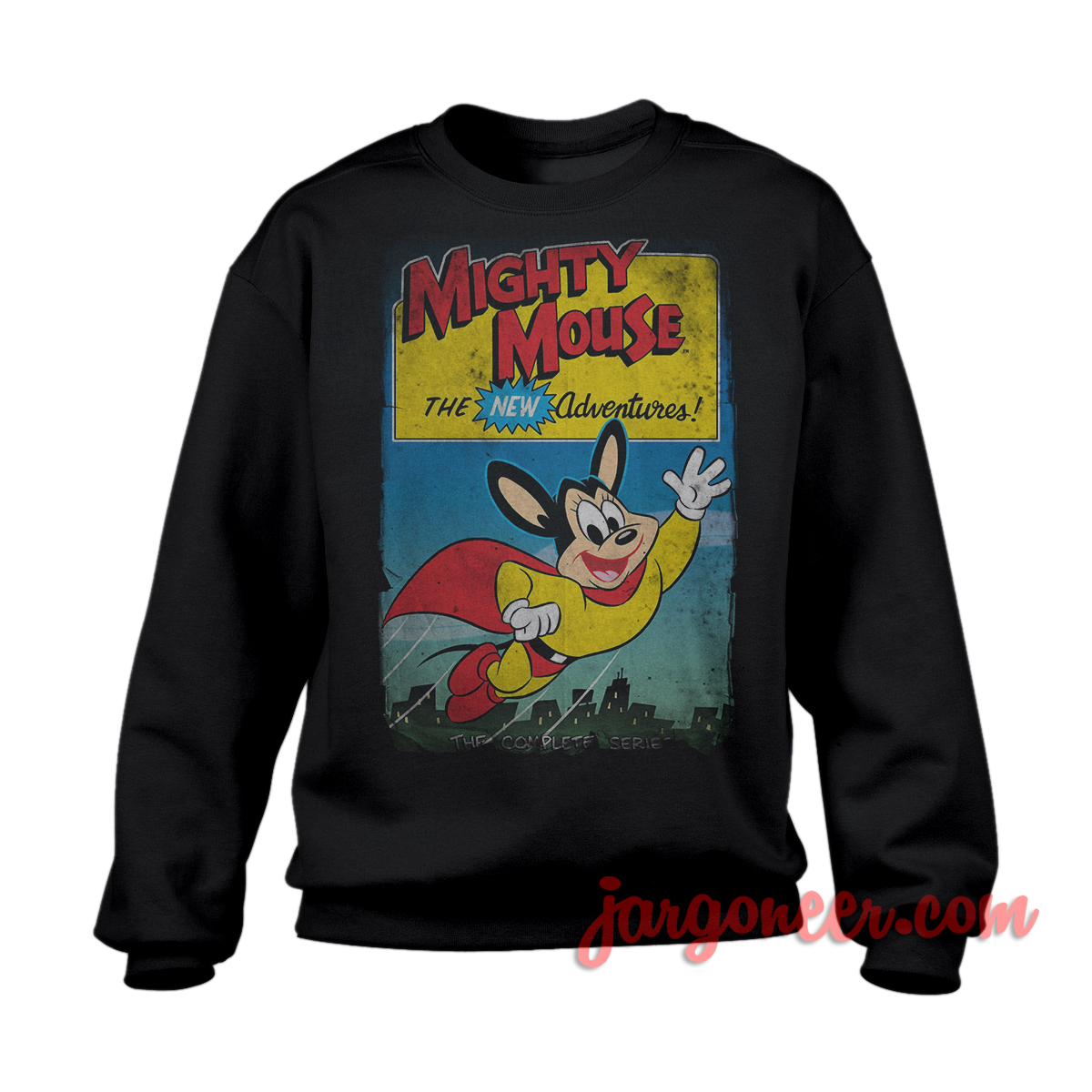 Mighty Mouse Black SS - Shop Unique Graphic Cool Shirt Designs