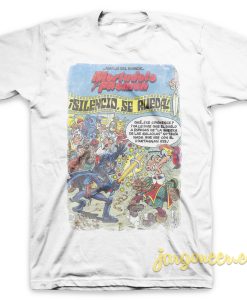 Mortadelo Y Filemon Action White T Shirt 247x300 - Shop Unique Graphic Cool Shirt Designs