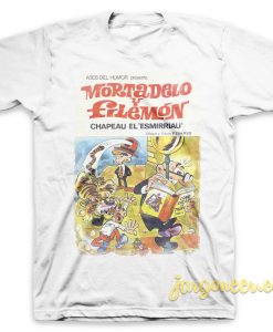 Mortadelo Y Filemon The Hat Of Esmirriau White T Shirt 247x300 - Shop Unique Graphic Cool Shirt Designs