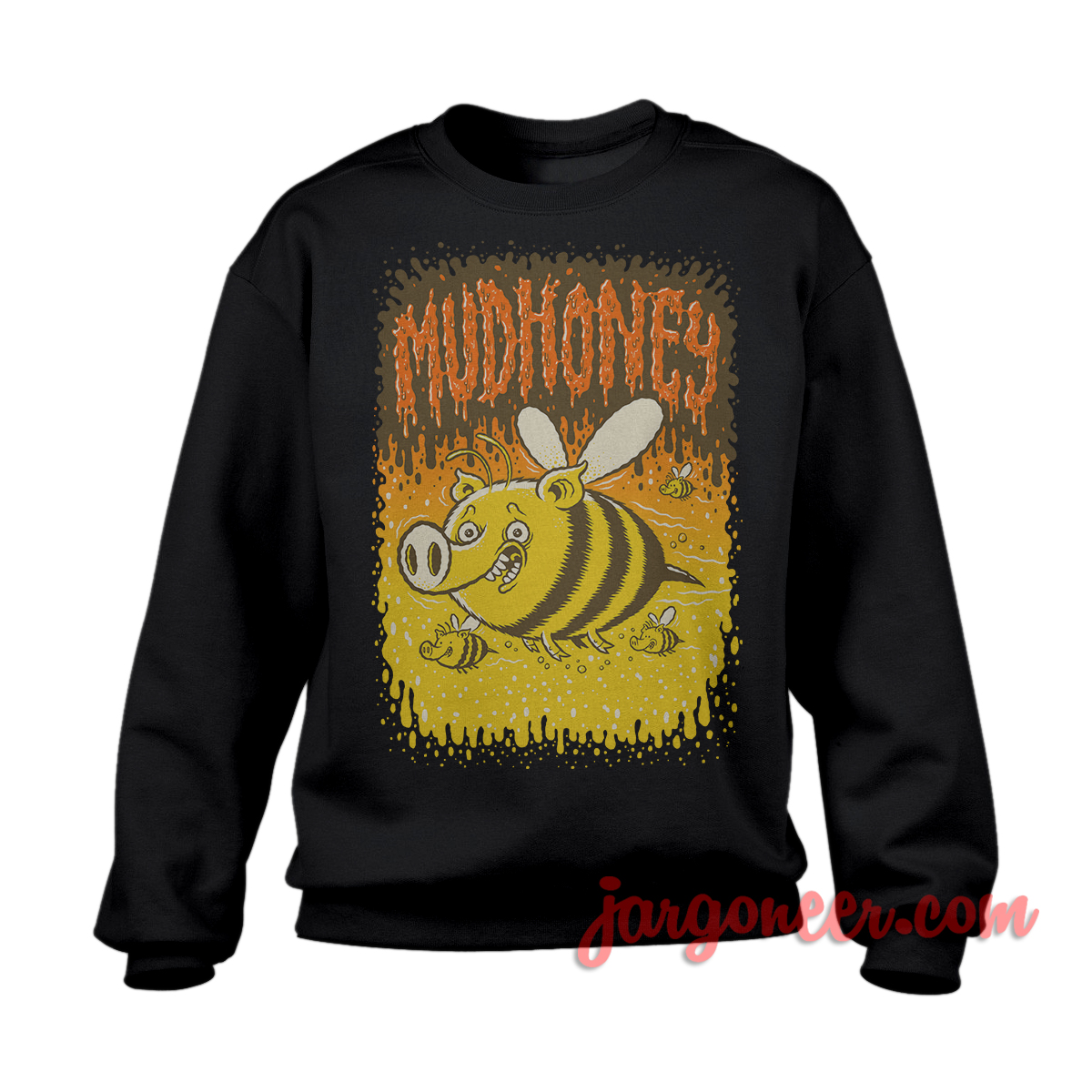 Mudhoney Bees Black SS - Shop Unique Graphic Cool Shirt Designs