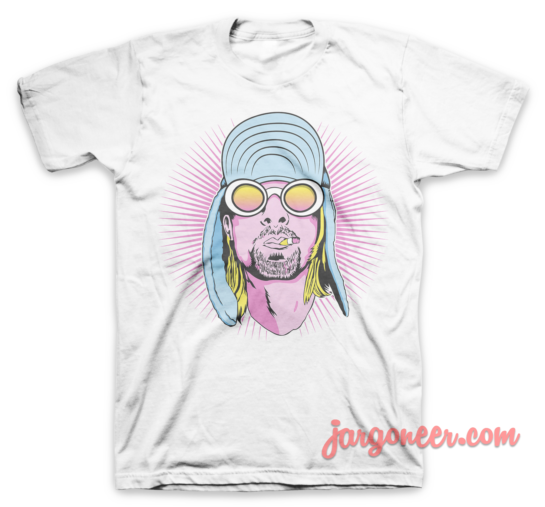 Neon Grunge White T Shirt - Shop Unique Graphic Cool Shirt Designs
