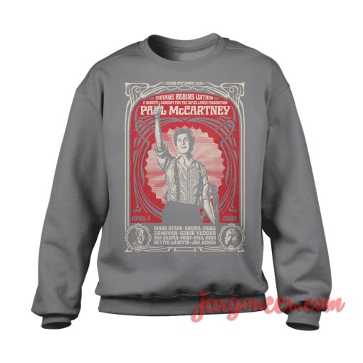 Paul Mc Cartney Benefit Concert Sweatshirt