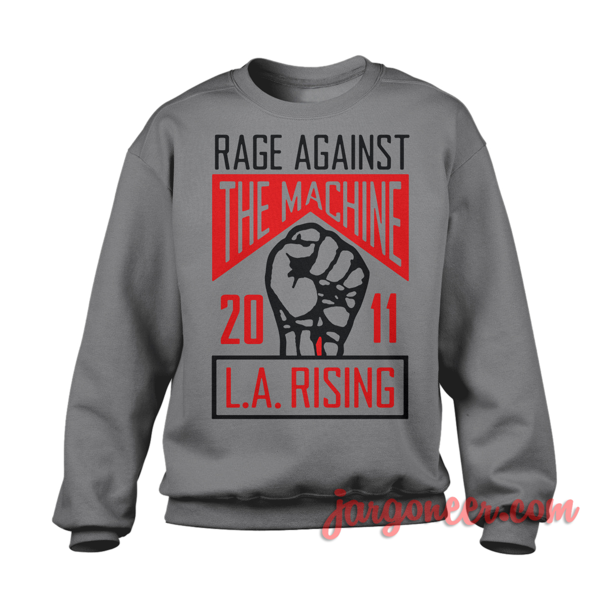 RATM LA Rising Gray SS - Shop Unique Graphic Cool Shirt Designs
