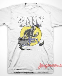 Rockabilly Guy White T Shirt 247x300 - Shop Unique Graphic Cool Shirt Designs