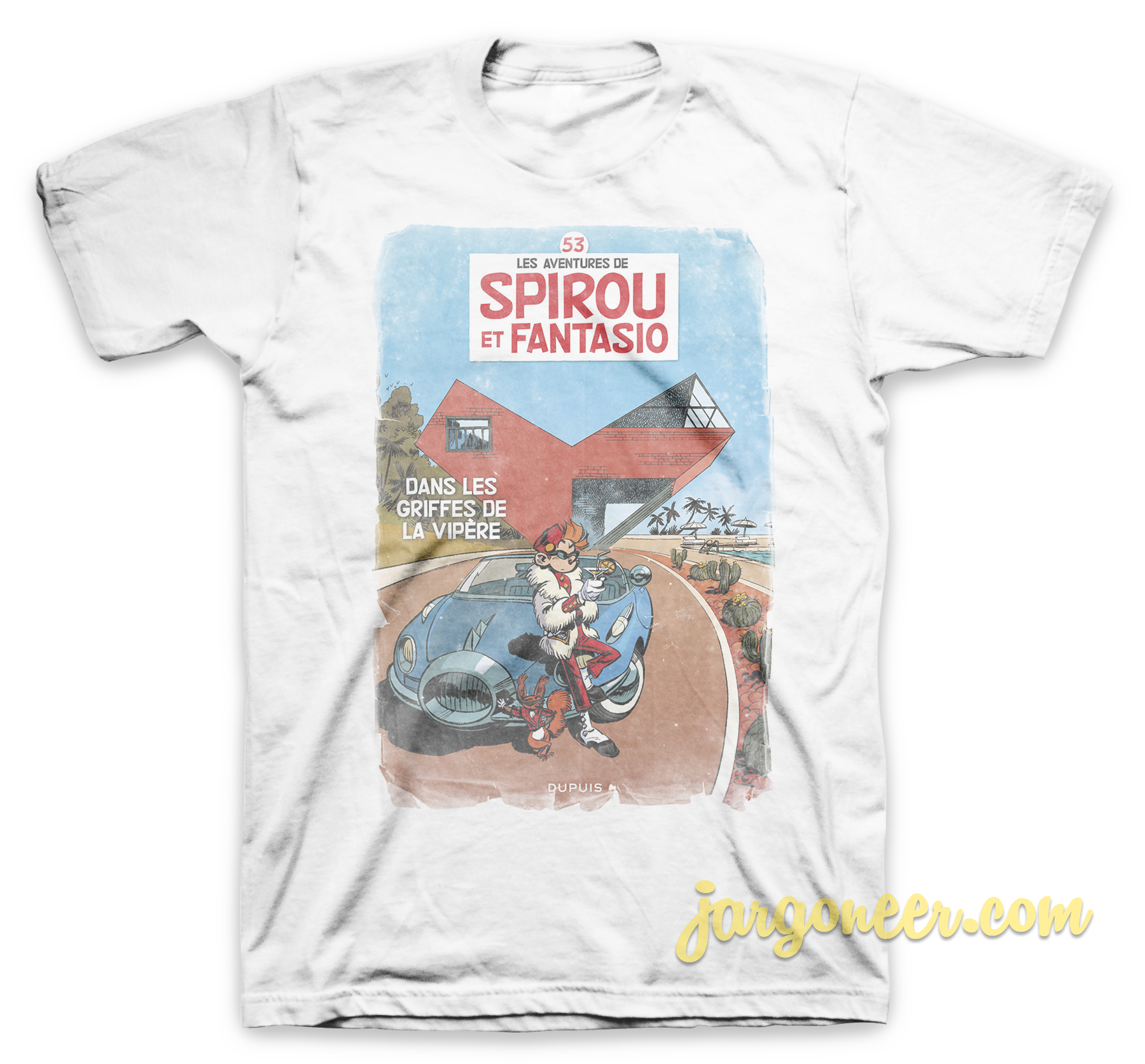 Spirou In The Clutches Of The Viper White T Shirt - Shop Unique Graphic Cool Shirt Designs