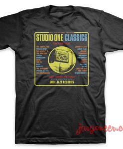 Studio One Classics Black T Shirt 247x300 - Shop Unique Graphic Cool Shirt Designs