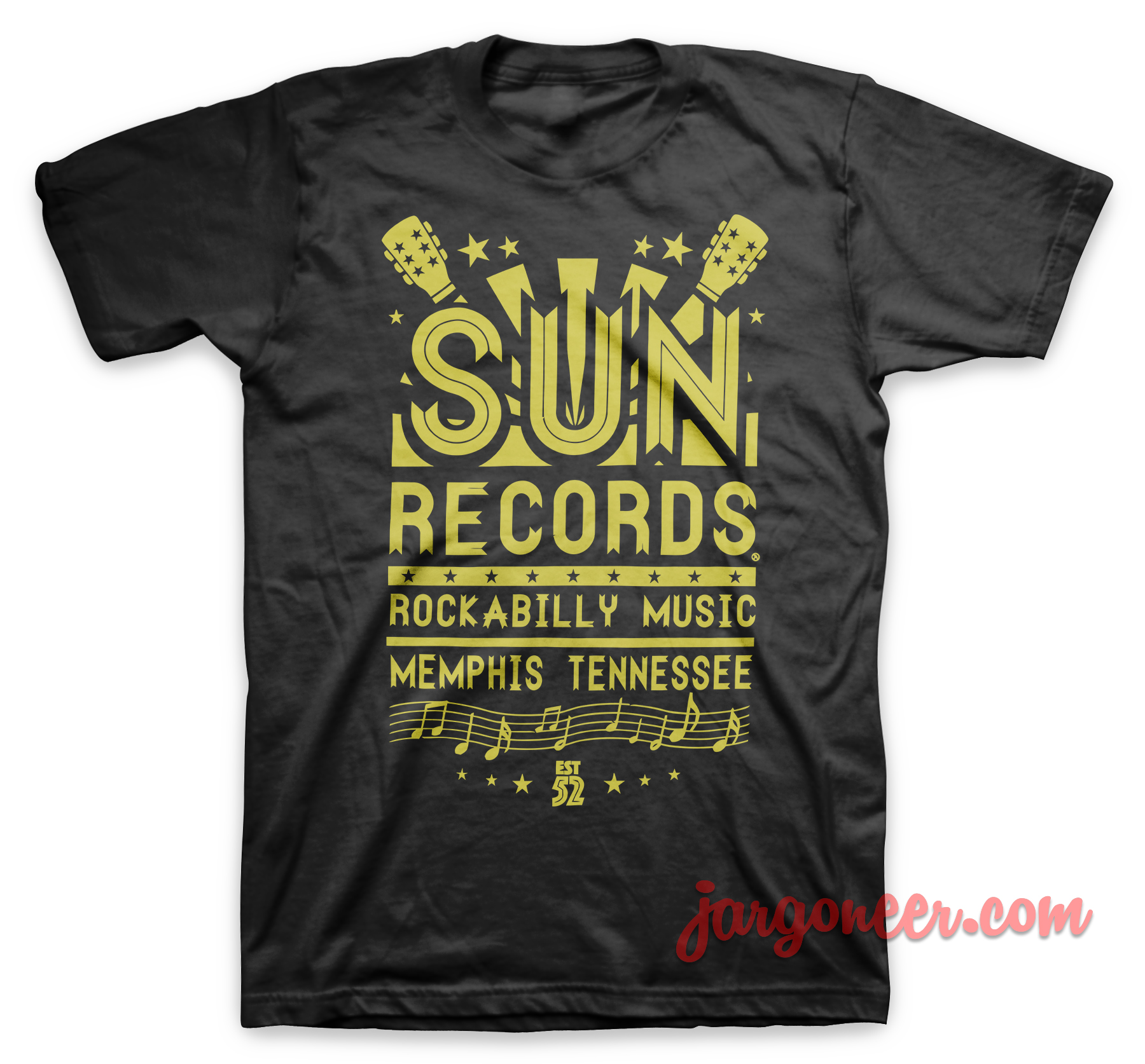 Sun Records Rockabilly Music Black T Shirt - Shop Unique Graphic Cool Shirt Designs