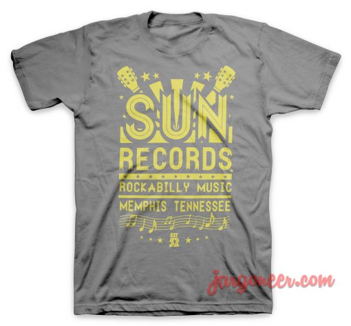 Sun Records Rockabilly Music T Shirt