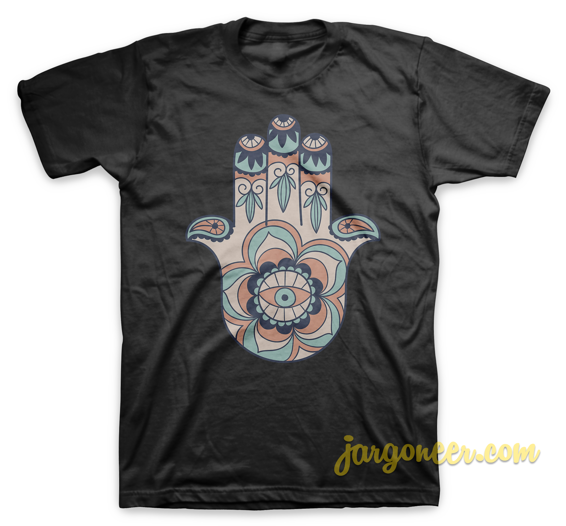 The Hand Of Fatima Black T Shirt - Shop Unique Graphic Cool Shirt Designs
