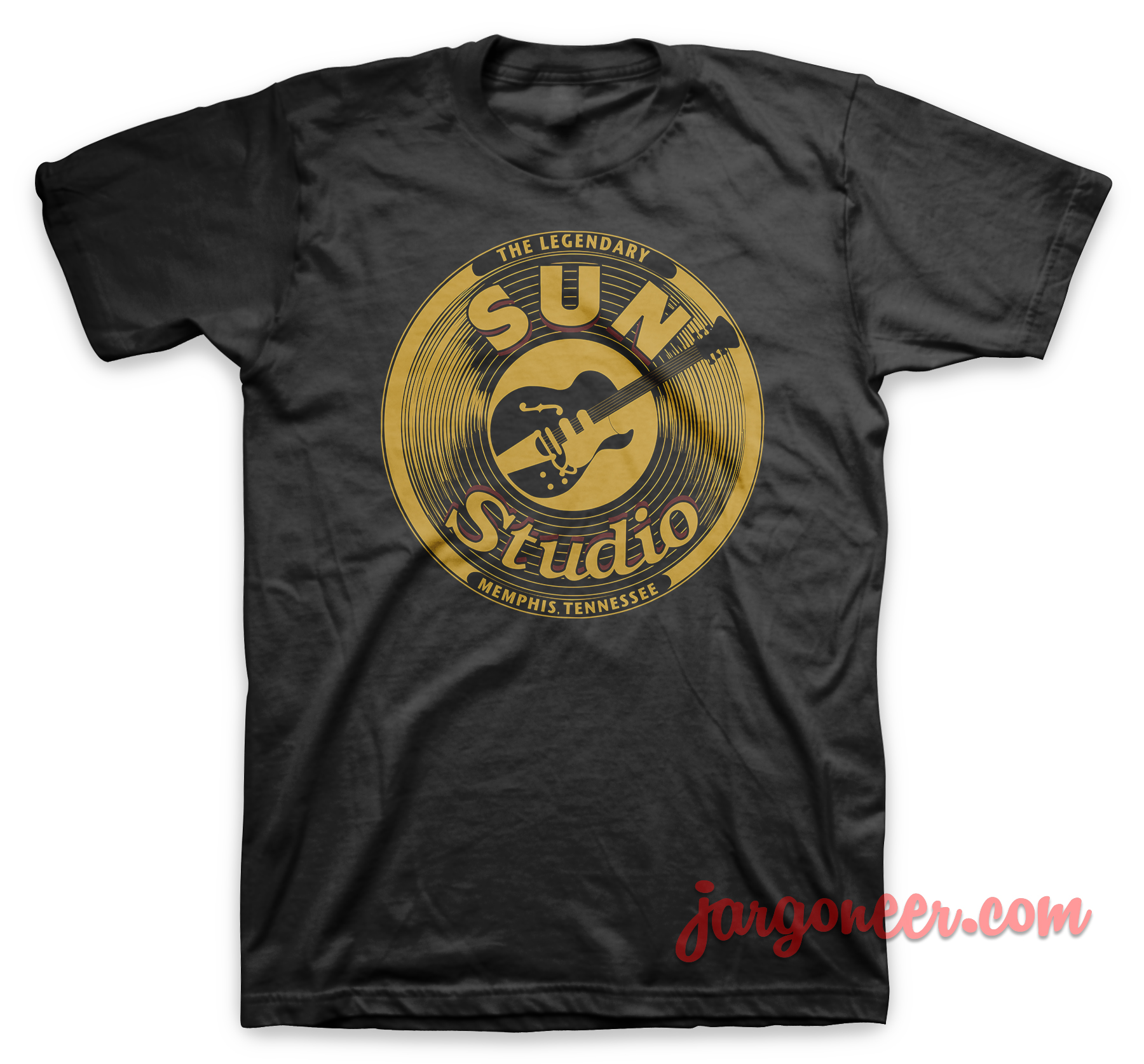 The Legendary Sun Studio Black T Shirt - Shop Unique Graphic Cool Shirt Designs