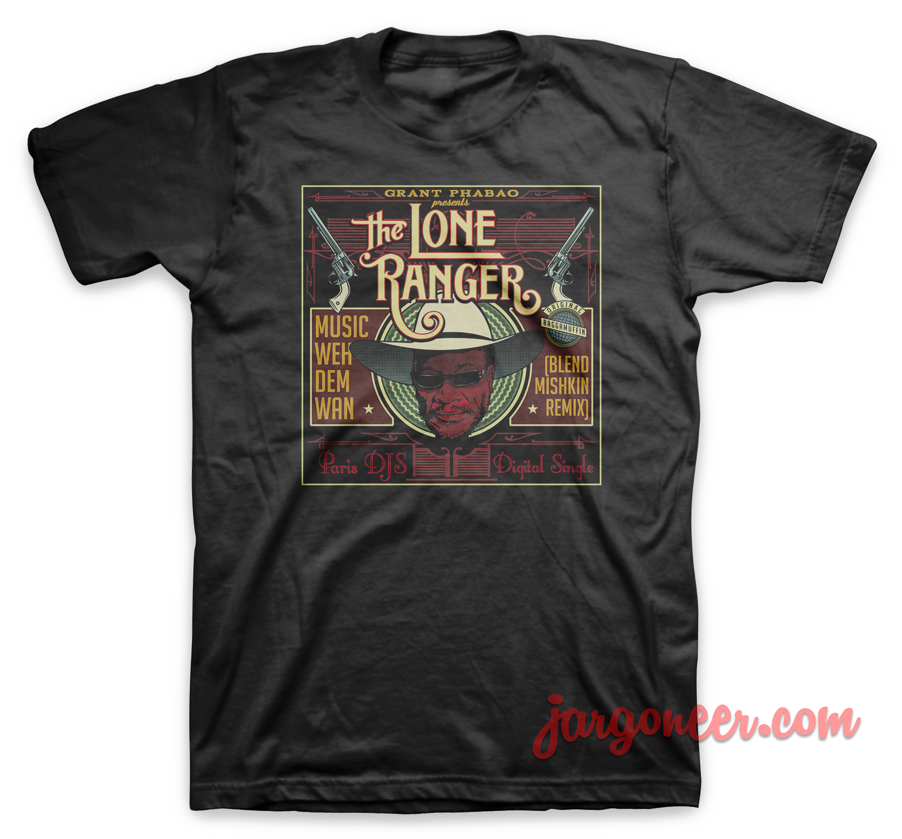 The Lone Ranger Weh Dem Wan Black T Shirt - Shop Unique Graphic Cool Shirt Designs