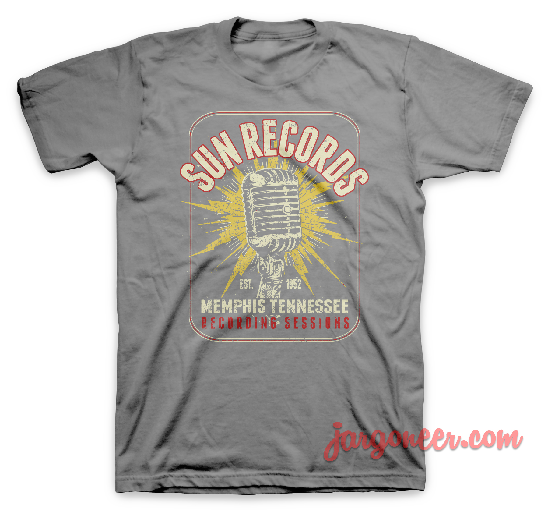 The Microphone Of Memphis Gray T Shirt - Shop Unique Graphic Cool Shirt Designs