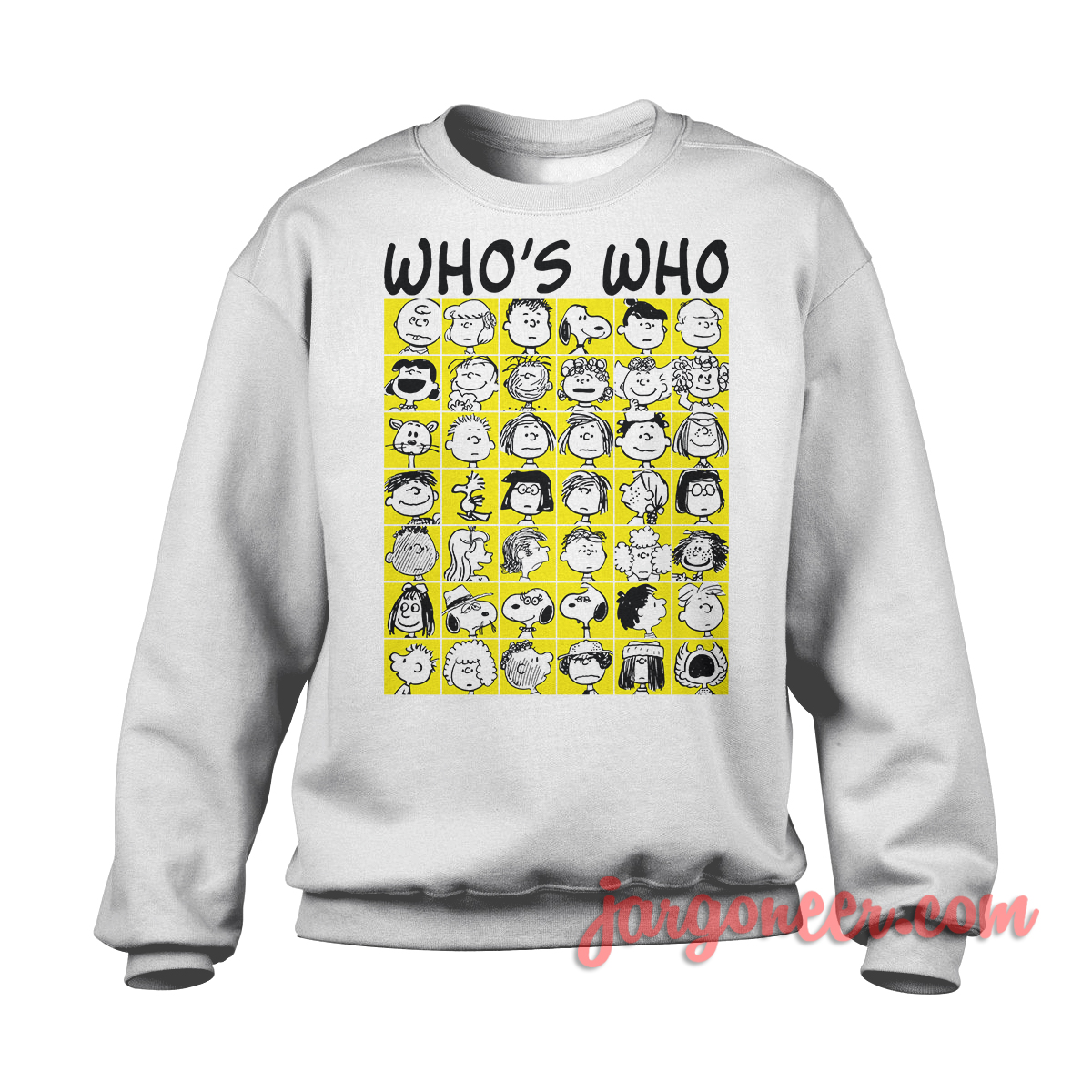 The Peanuts Whos Who White SS - Shop Unique Graphic Cool Shirt Designs