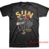 The Singing Rooster Of Sun Black T-Shirt