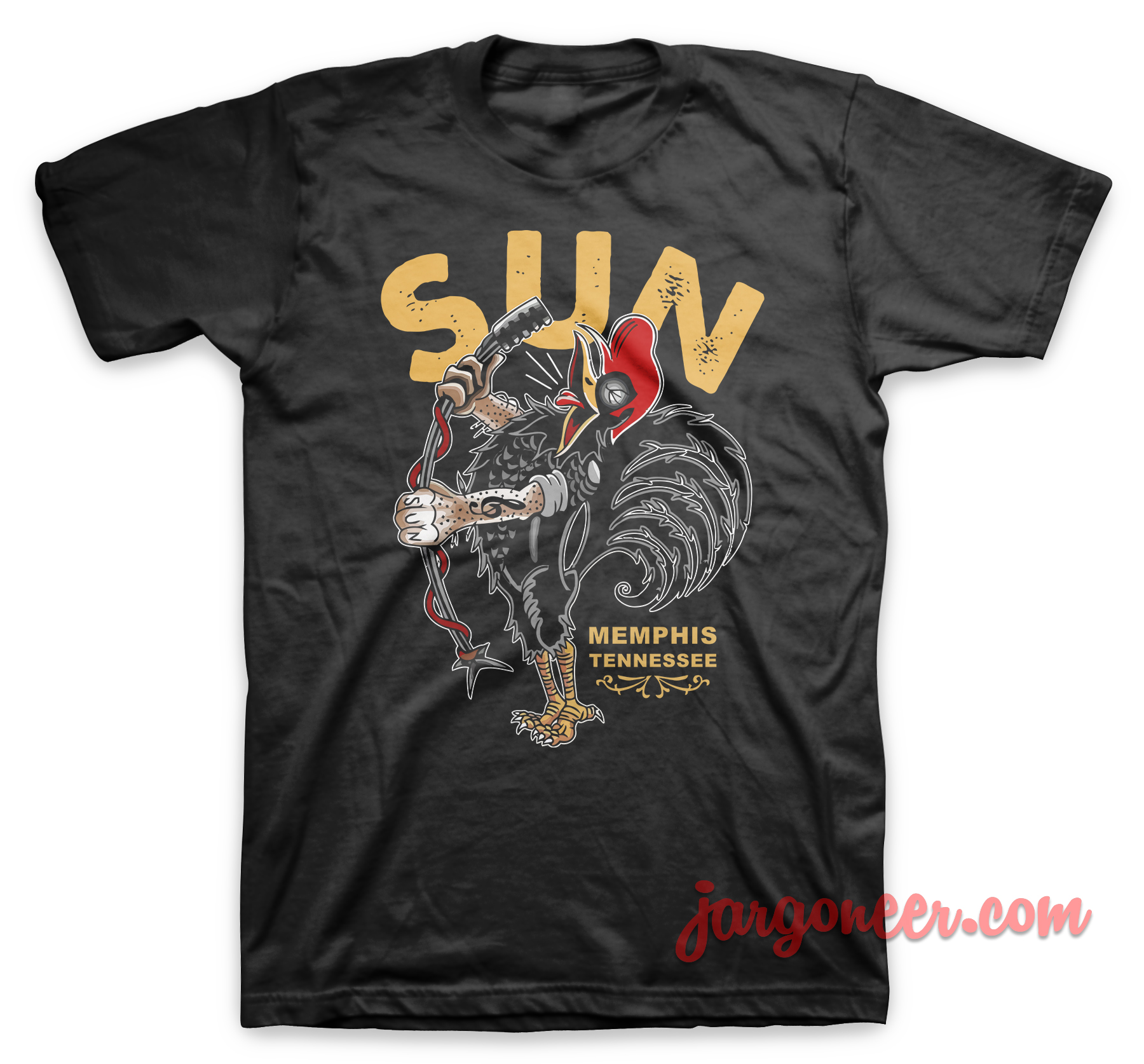 The Singing Rooster Of Sun Black T Shirt - Shop Unique Graphic Cool Shirt Designs