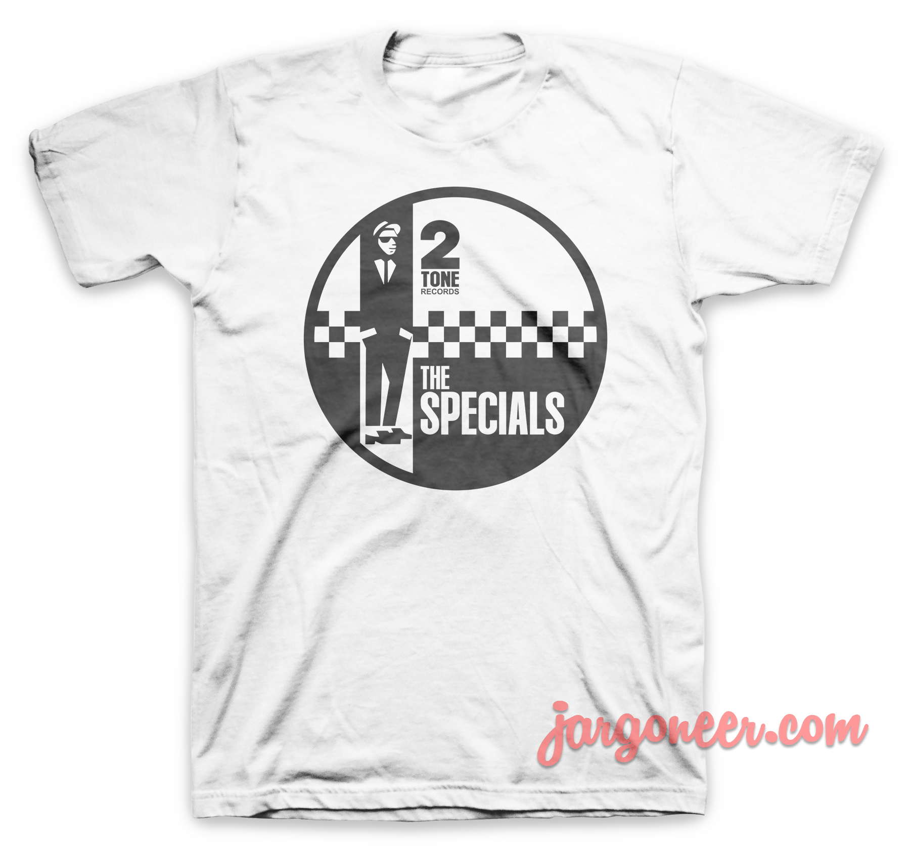 The Specials Circle 2 Tone White T Shirt - Shop Unique Graphic Cool Shirt Designs