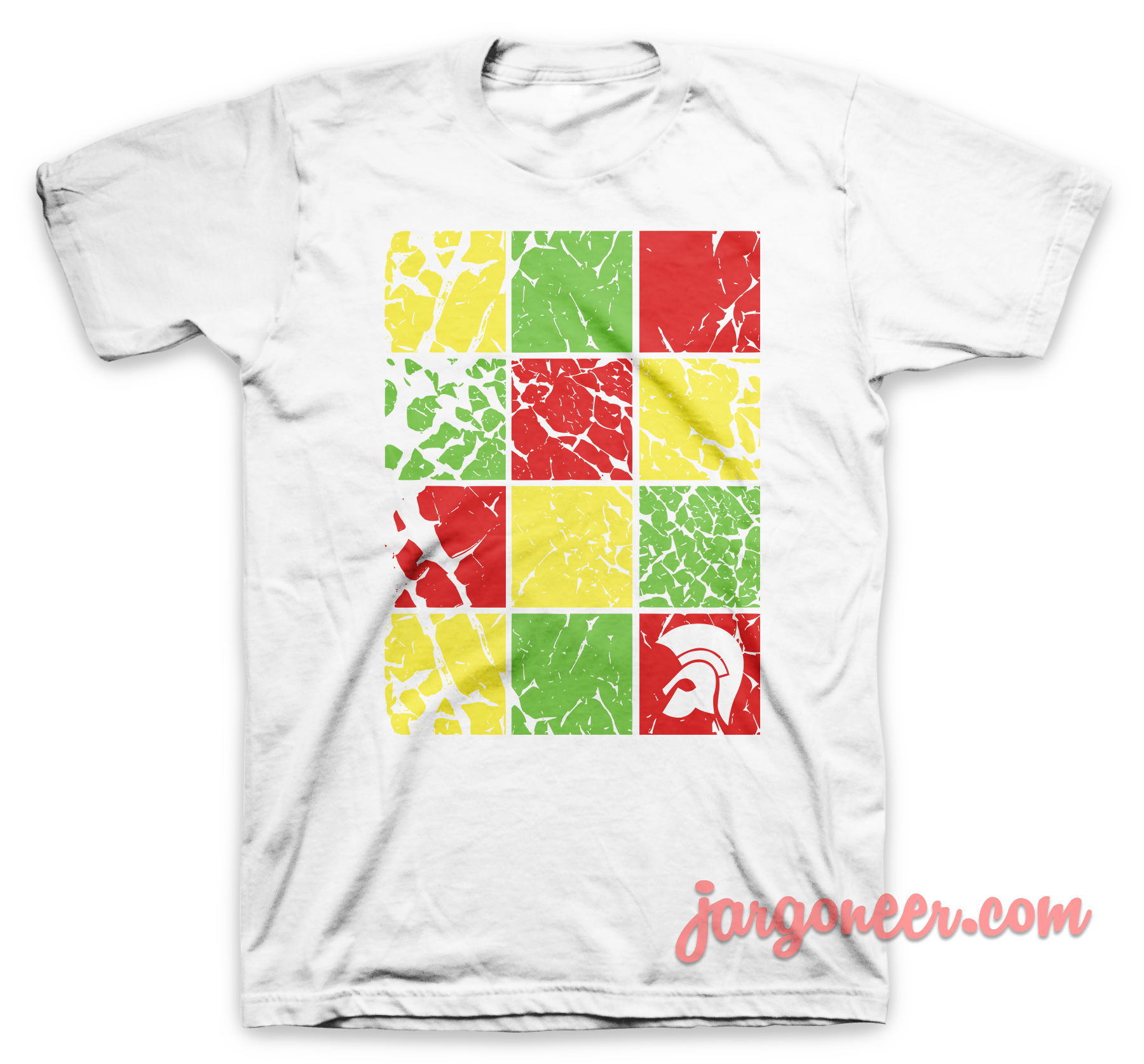 Trojan Checkboard White T Shirt - Shop Unique Graphic Cool Shirt Designs