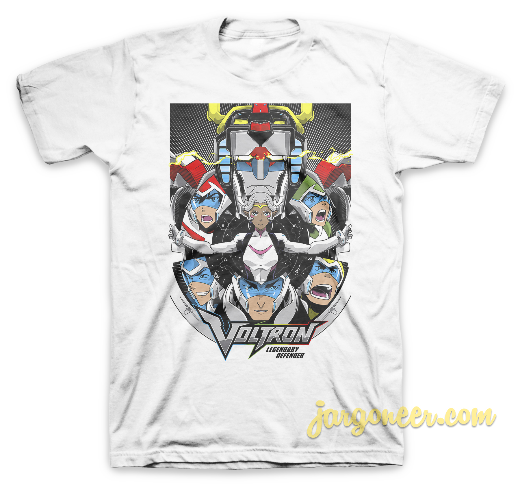 Voltron The Legendary Defender White T Shirt - Shop Unique Graphic Cool Shirt Designs