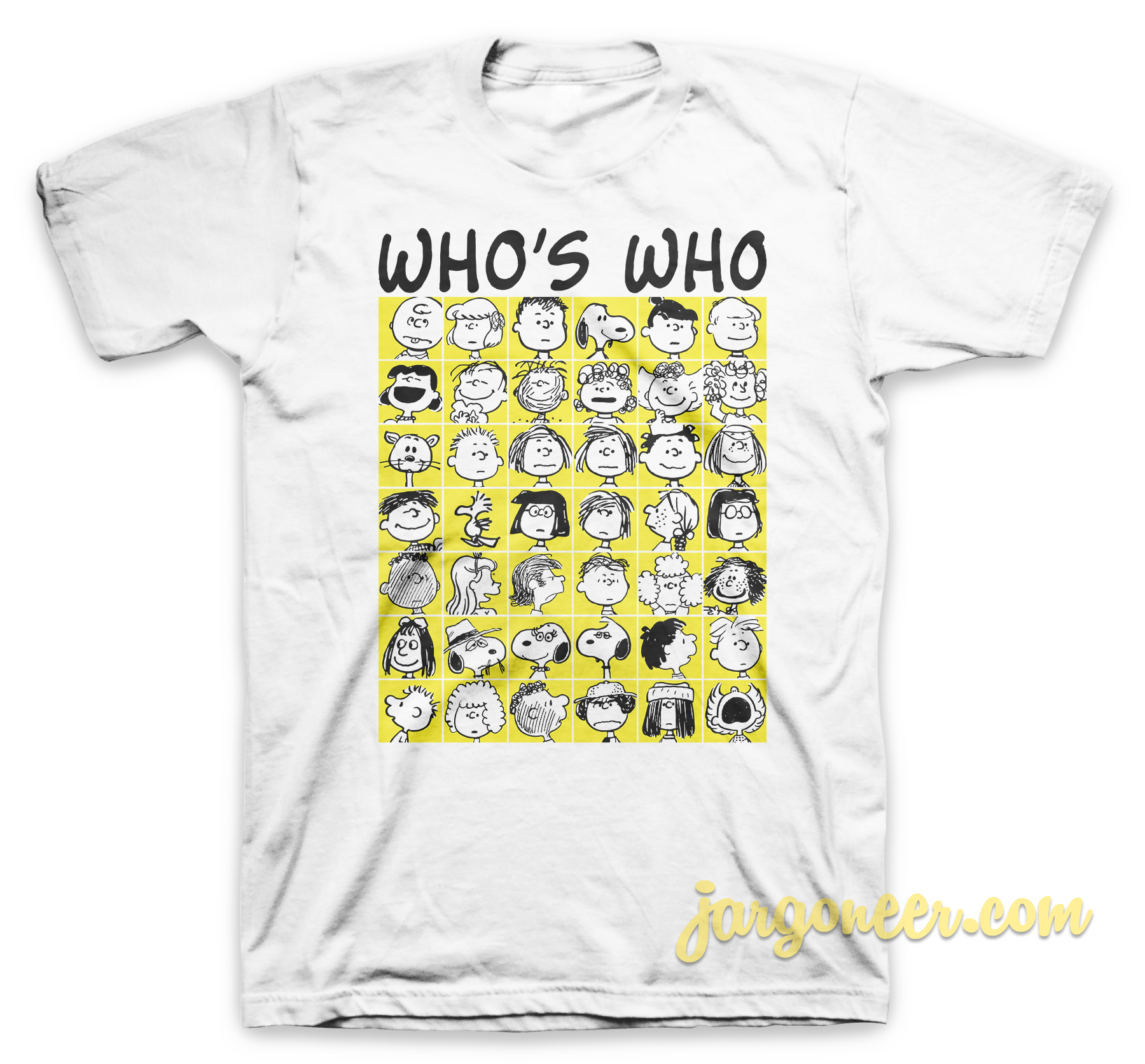 Whos Who White T Shirt - Shop Unique Graphic Cool Shirt Designs