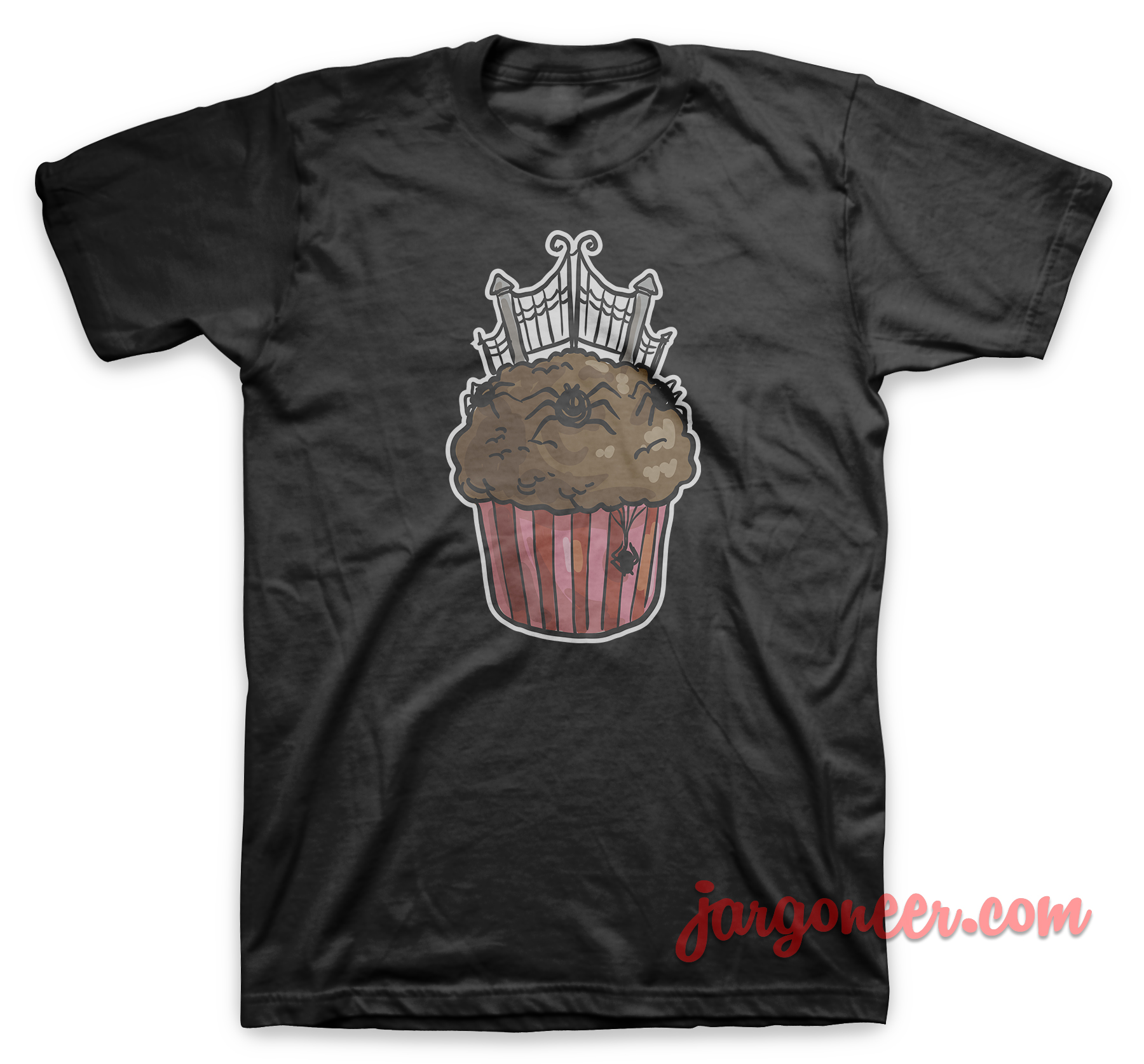 Cemetery Gate Cupcake Black T Shirt - Shop Unique Graphic Cool Shirt Designs