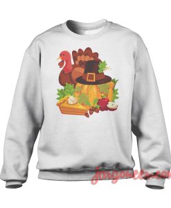 Happy Thanksgiving Elements White SS 247x300 - Shop Unique Graphic Cool Shirt Designs