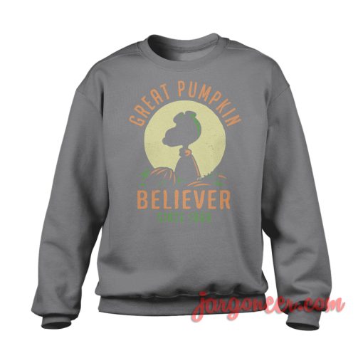 Pumpkin Believer Sweatshirt Cool Designs Ready For Men's or Women's