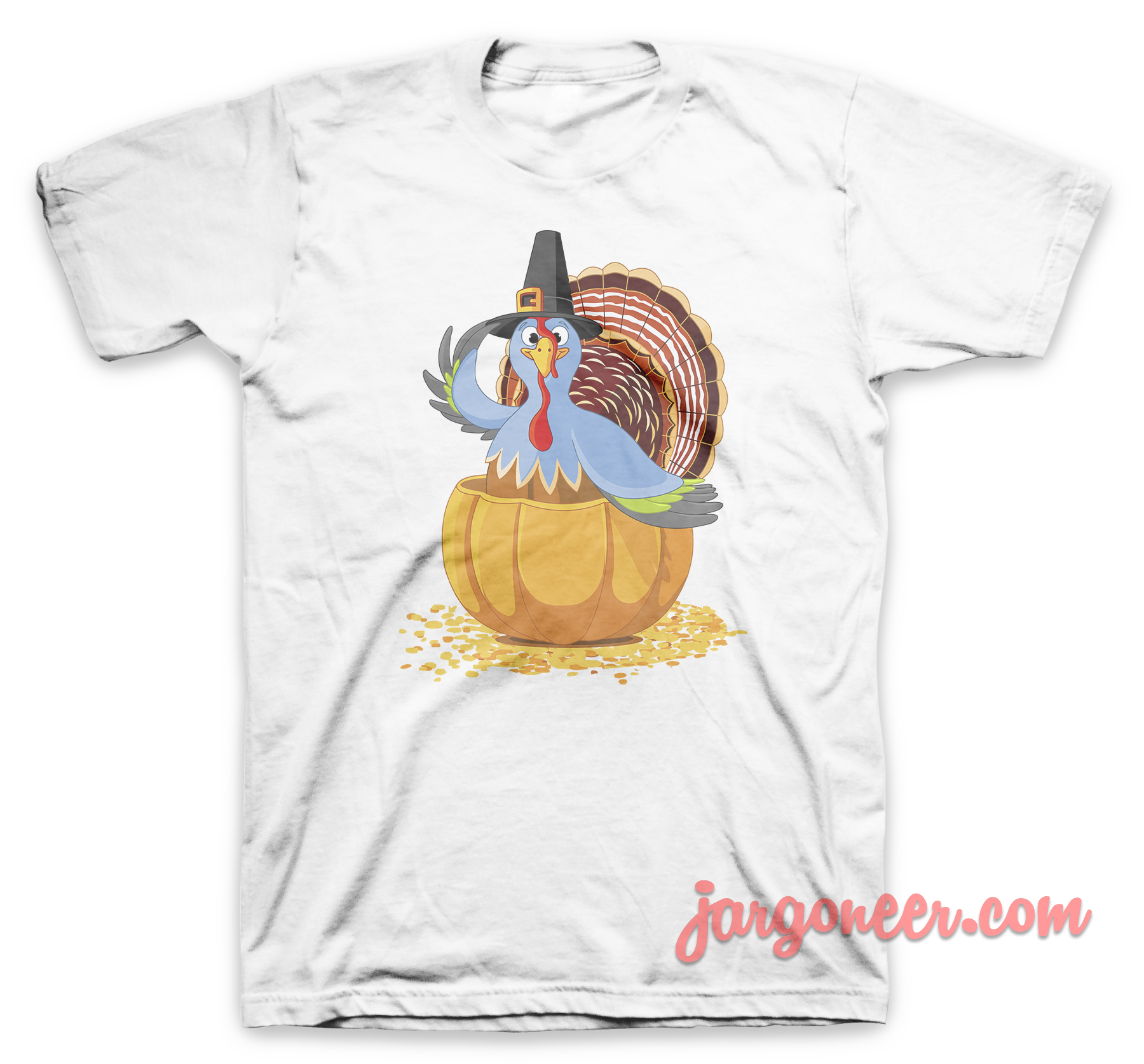 The Blue Turkey White T Shirt - Shop Unique Graphic Cool Shirt Designs