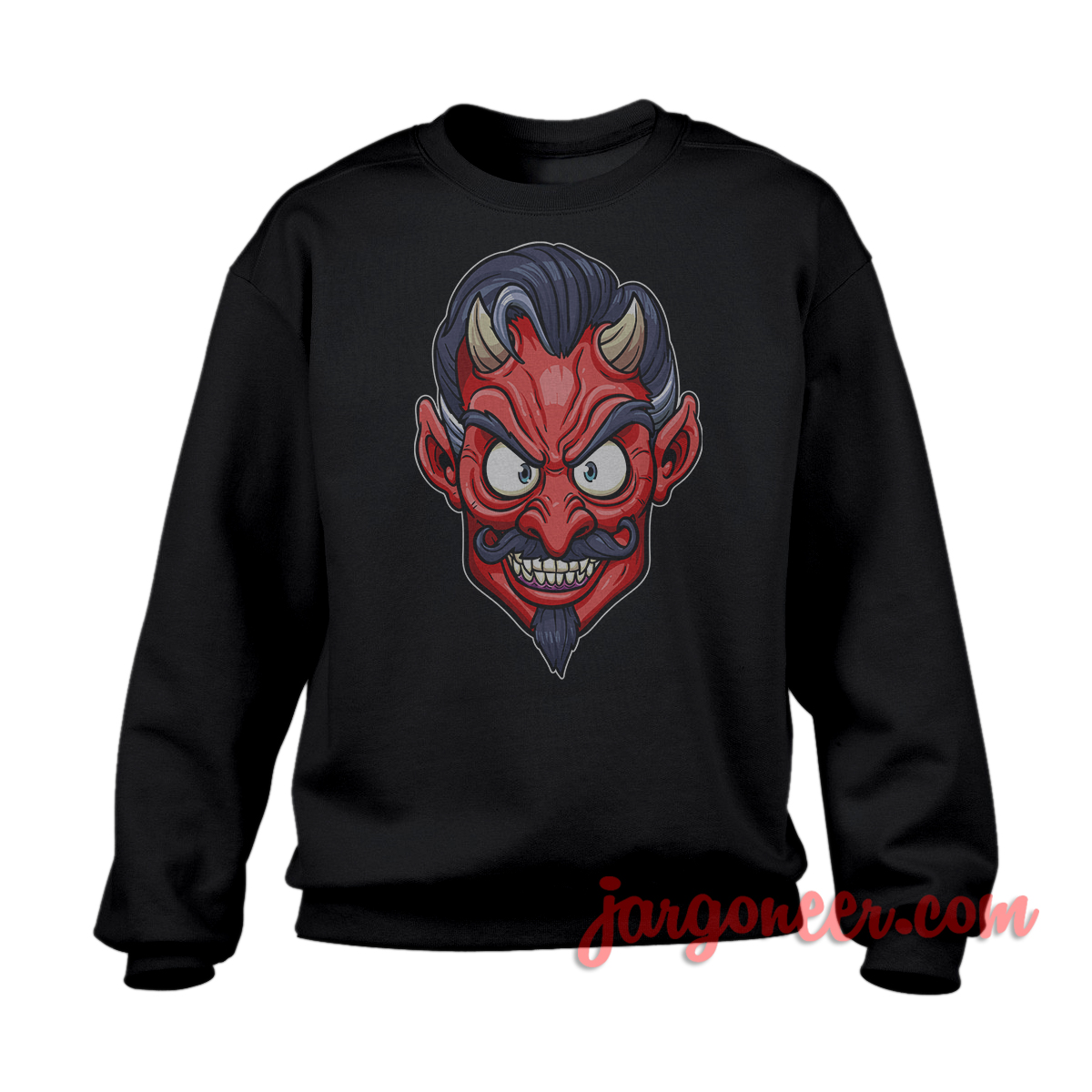 The Face Of Devil Black SS - Shop Unique Graphic Cool Shirt Designs