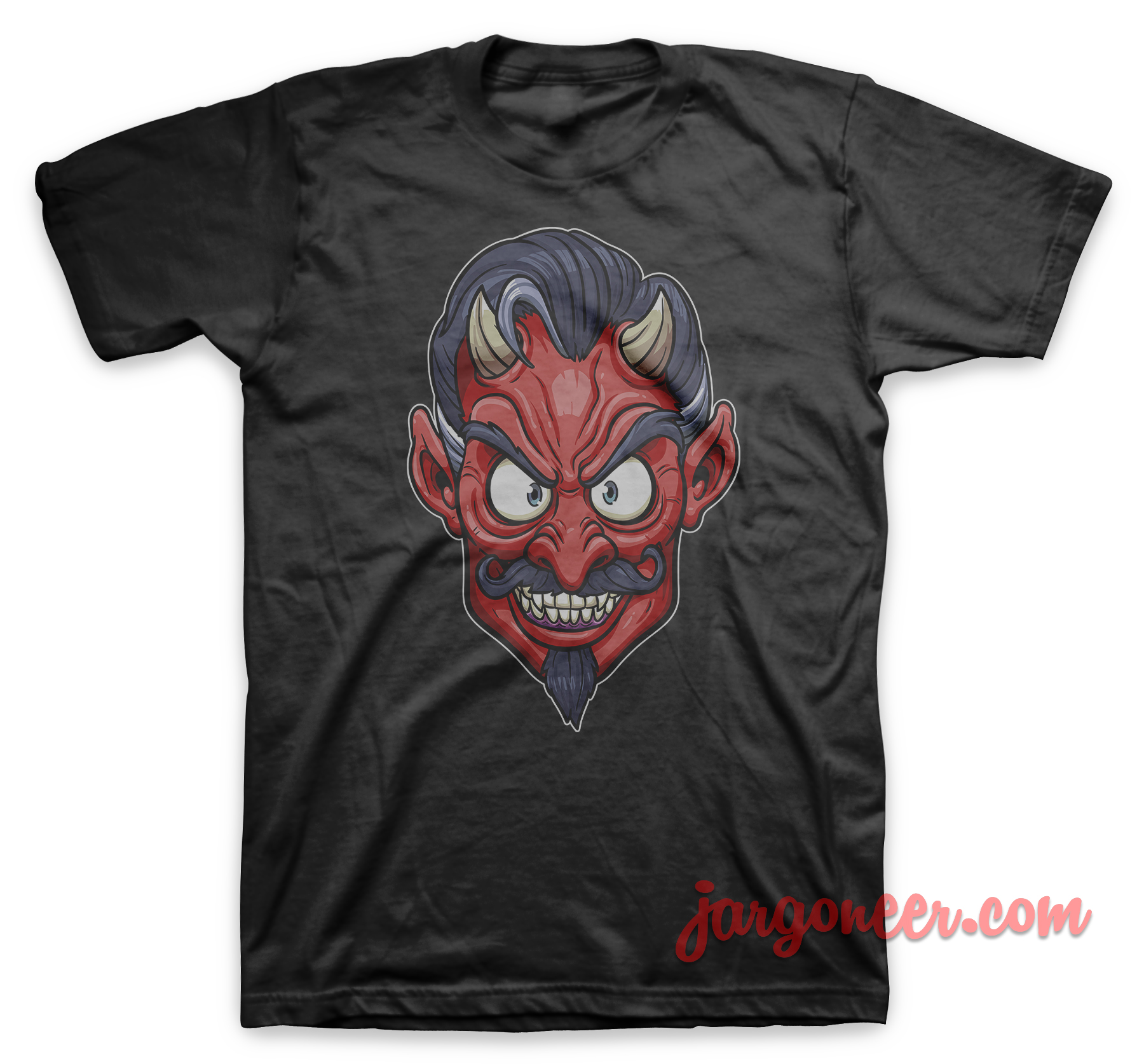 The Face Of Devil Black T Shirt - Shop Unique Graphic Cool Shirt Designs