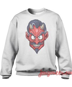 The Face Of The Devil Sweatshirt Cool Designs