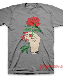 Rose in Hand T Shirt