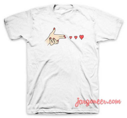 Hand Shot Love T-Shirt Size S,M,L,XL,2XL,3XL - Jargoneer.com