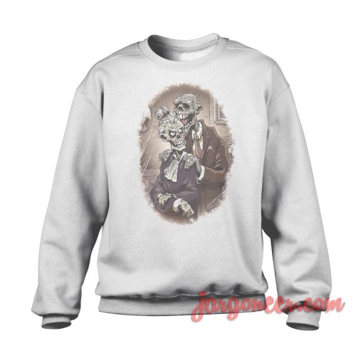 Zombie Couple Sweatshirt Cool Designs Ready For Men's or Women's