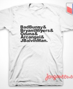 Bad Bunny and Bryan Miyers T Shirt