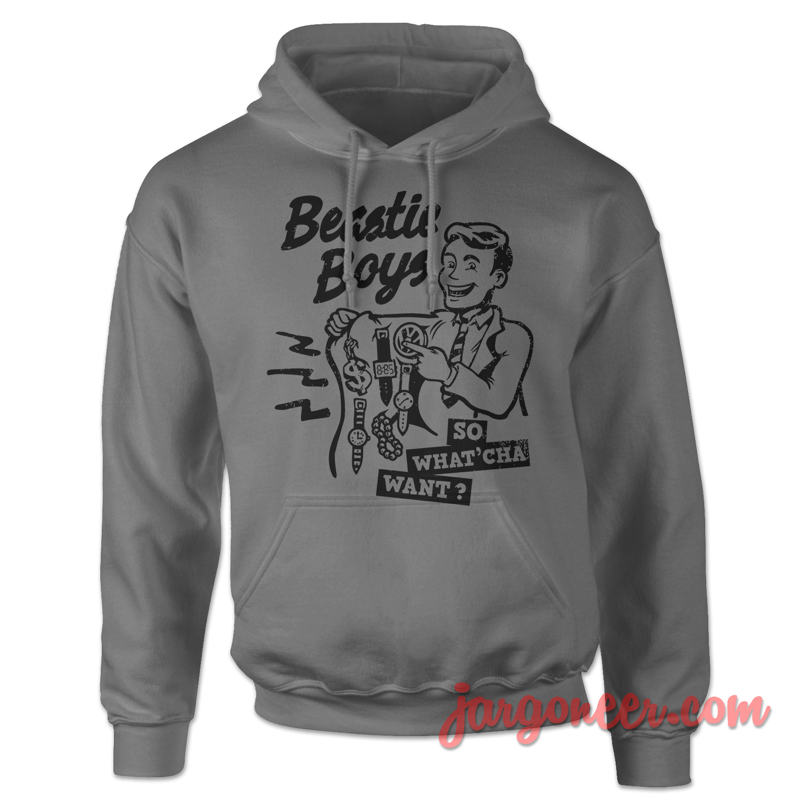 Beastie Boys So What Cha Want Gray Hoody - Shop Unique Graphic Cool Shirt Designs