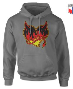 Burning Black Heart Devil Hoodie